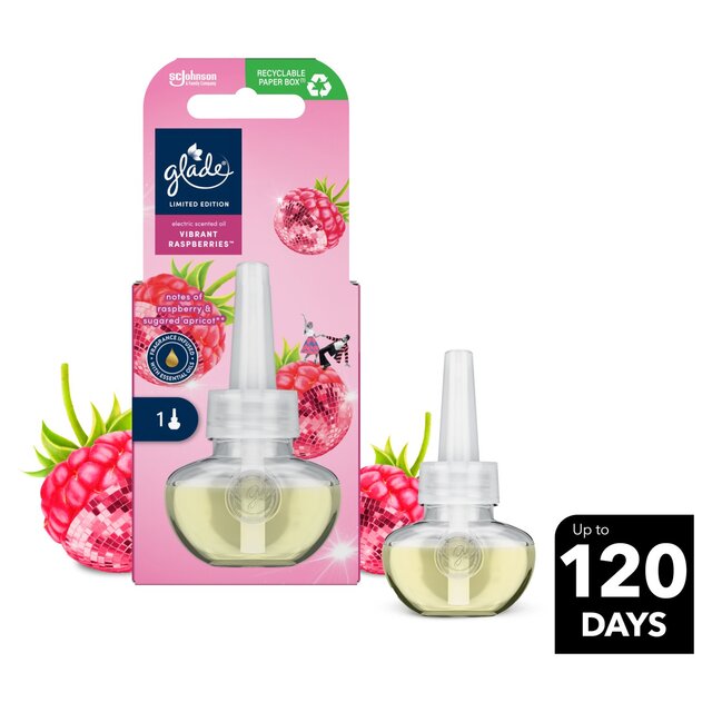 Glade Plug In Refill, Electric Scented Oil, Vibrant Raspberries