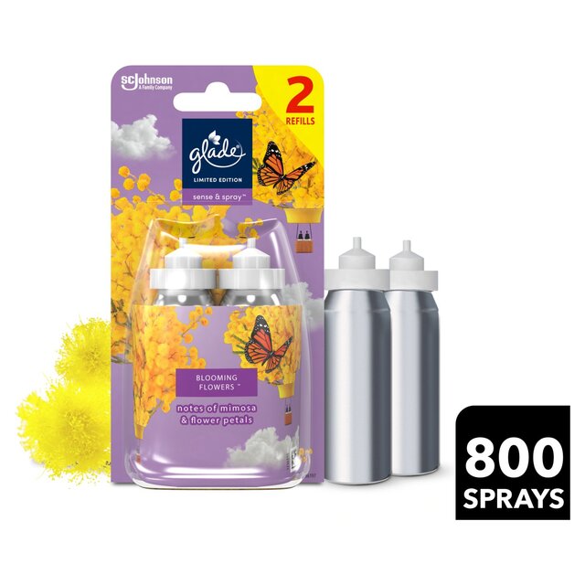 Glade Sense & Spray, Twin Refill, Blooming Flowers