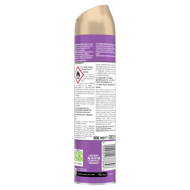 Glade Aerosol Blooming Flowers Air Freshener thumbnail 2