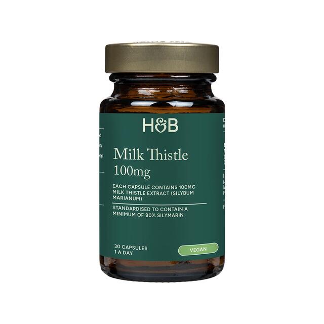 Holland & Barrett Milk Thistle 100mg Capsules