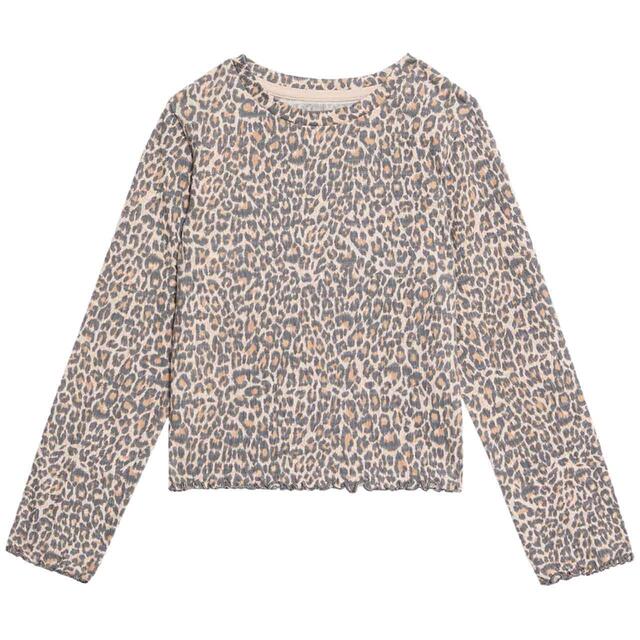 M&S Cotton Rich Crinkle Top, 2-8 Years, Neutral Brown