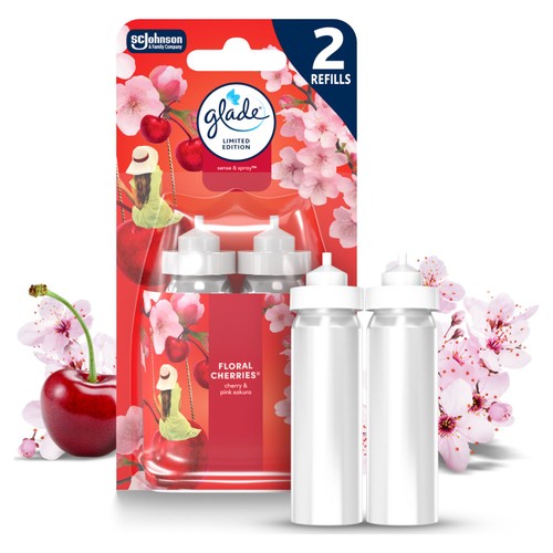 Glade Sense & Spray, Twin Refill, Floral Cherries
