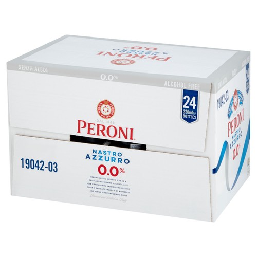 Peroni Nastro Azzurro 0% Alcohol-Free Beer Lager Bottles thumbnail 7