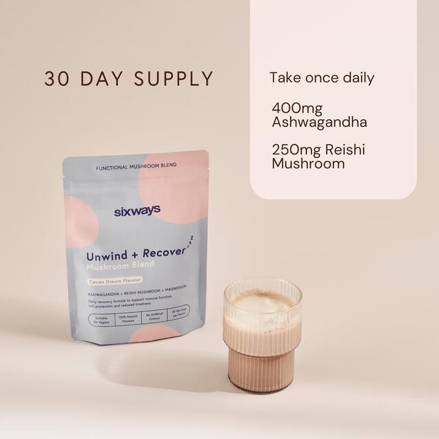 Sixways Unwind and Recover Sleep Drink - Cacoa Flavour thumbnail 3