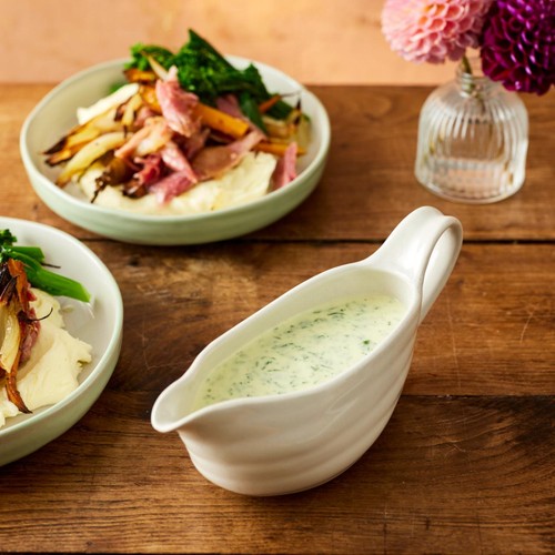 Jamie Oliver Big Love Great Gravy Boat, Stoneware, White, 400ml thumbnail 5