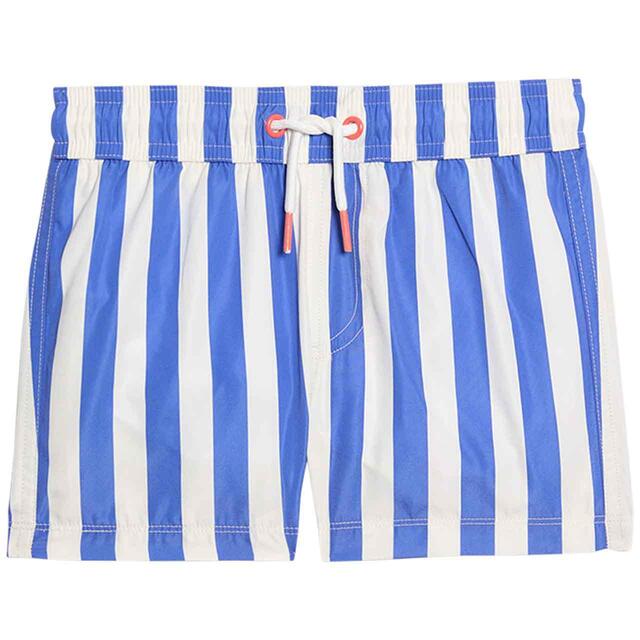 M&S Thick Stripe Swim Shorts, 2-3 Years, Blue