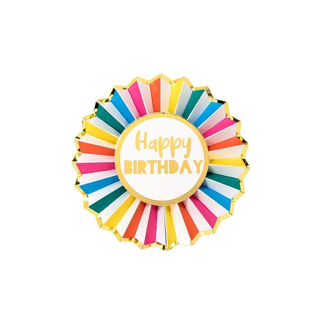 Talking Tables Rainbow Birthday Badge