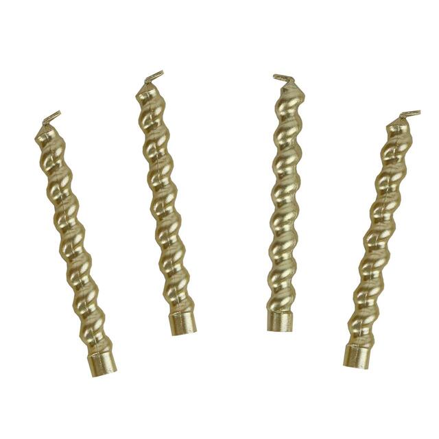 Talking Tables Gold Twirl Birthday Candles thumbnail 3