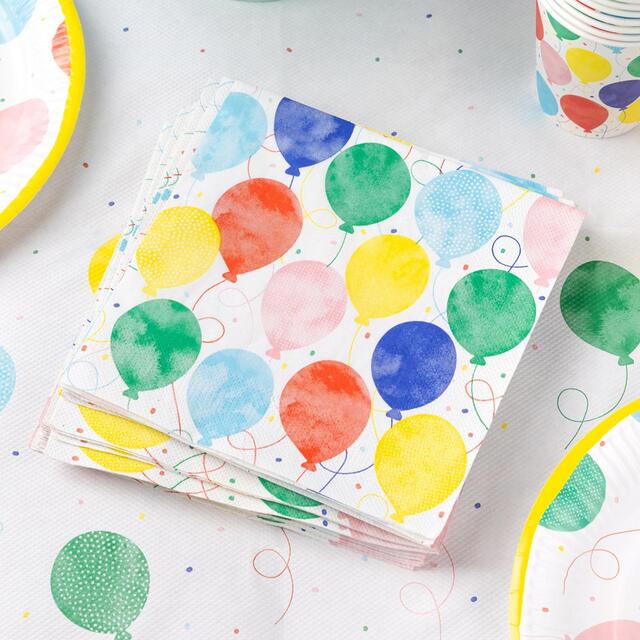 Table Fun Balloon Paper Party Napkins thumbnail 2