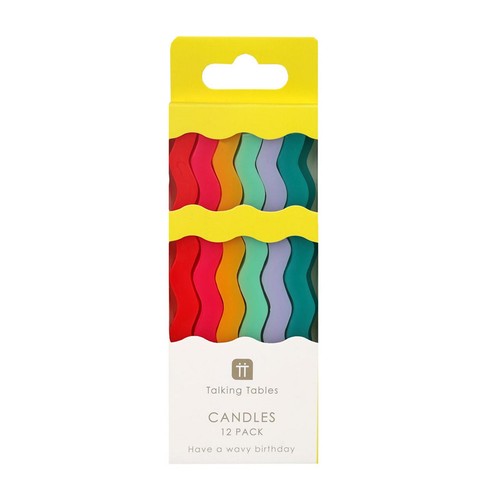 Talking Tables Wavy Rainbow Birthday Candles thumbnail 2