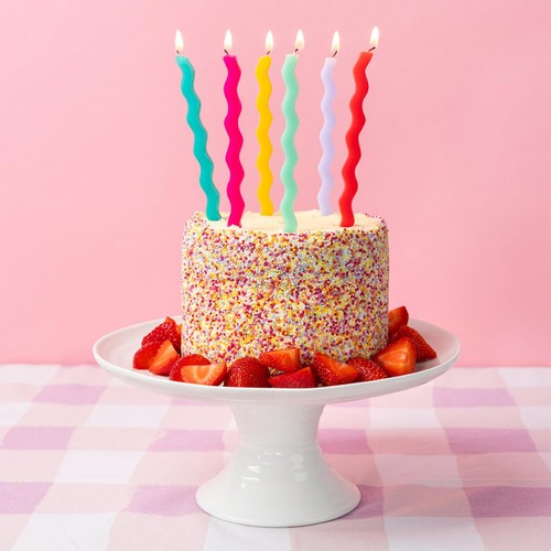 Talking Tables Wavy Rainbow Birthday Candles thumbnail 3