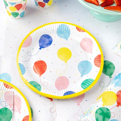 Table Fun Balloon Paper Party Plates thumbnail 3