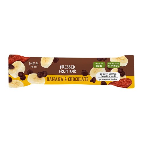 M&S Banana & Chocolate Bar thumbnail 2