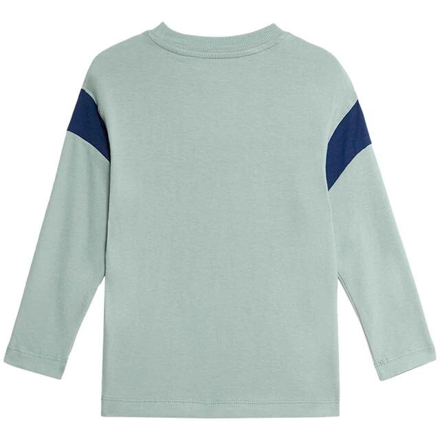 M&S Side Panel Varsity Top, 2-8 Years, Light Green thumbnail 2