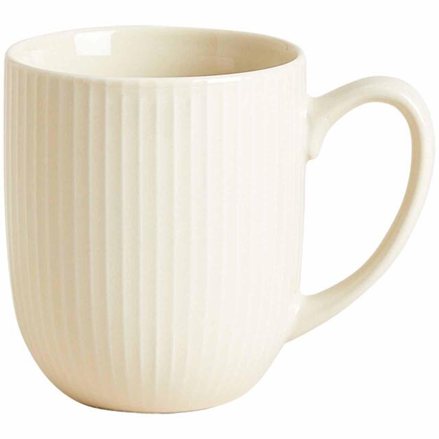 M&S Collection Ribbed Mug,Cream