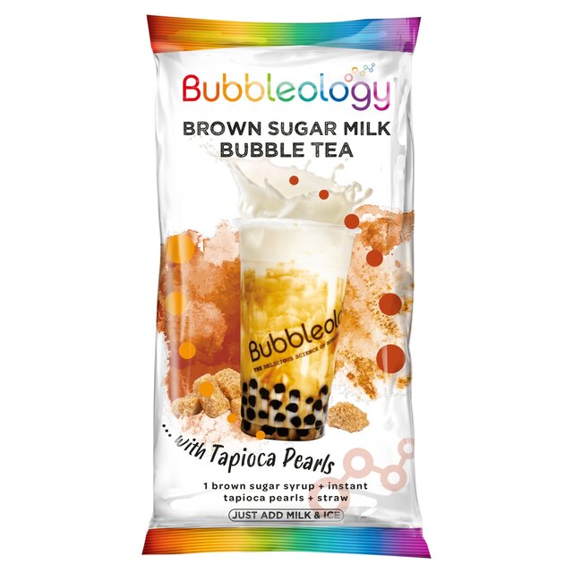 Bubbleology Brown Sugar Milk Bubble Tea with Tapioca Pearls