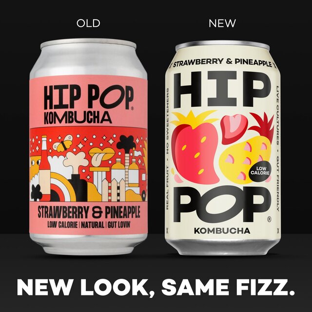 Hip Pop Strawberry & Pineapple Kombucha thumbnail 2