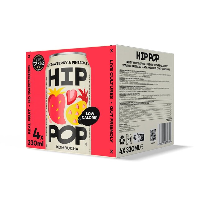 Hip Pop Strawberry & Pineapple Kombucha thumbnail 8