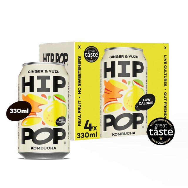 Hip Pop Ginger & Yuzu Kombucha