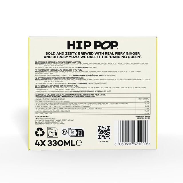 Hip Pop Ginger & Yuzu Kombucha thumbnail 6