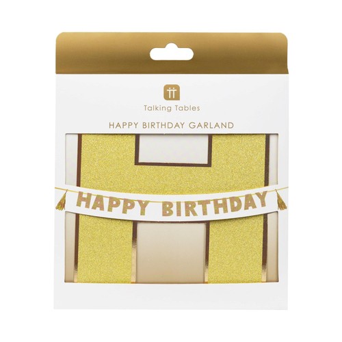 Talking Tables Gold Happy Birthday Garland thumbnail 2