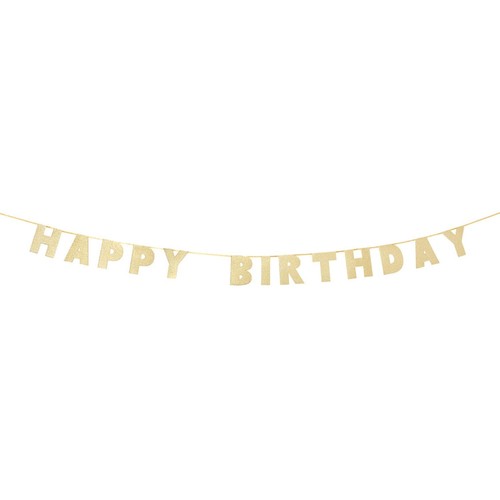 Talking Tables Gold Happy Birthday Garland thumbnail 3