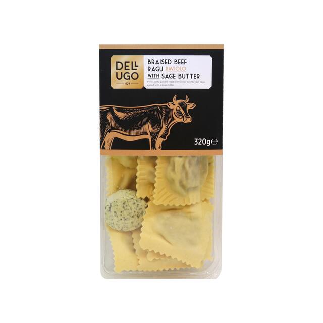 Dell'Ugo Beef Ragu Raviolo with Sage Butter