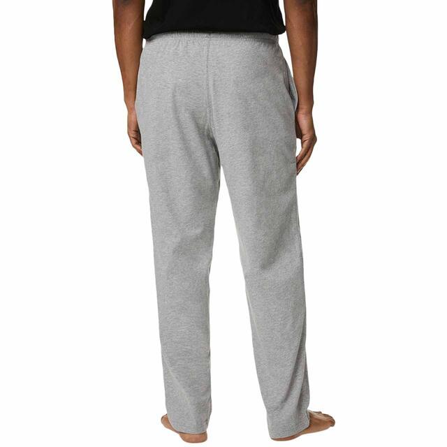 M&S Mens M&S Pure Cotton Pyjama Bottoms, 2XL, Grey thumbnail 3