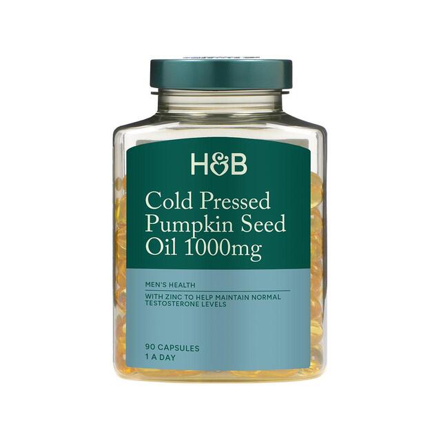 Holland & Barrett Cold Pressed Pumpkin Seed Oil 1000mg