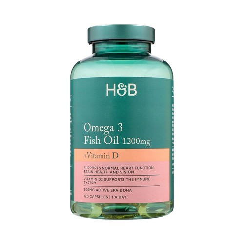 Holland & Barrett Omega 3 Fish Oil + D3 1200mg