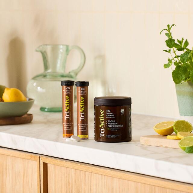 TriActive Pre-Workout Electrolyte Effervescent Ginger & Lemongrass Tablets thumbnail 2