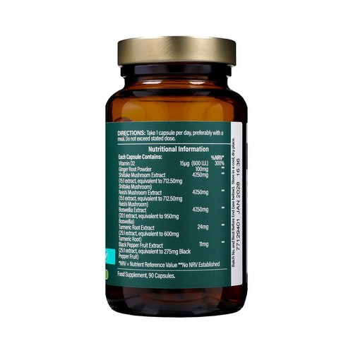Holland & Barrett High Strength Turmeric 600mg + Boswellia & Ginger Extract thumbnail 2