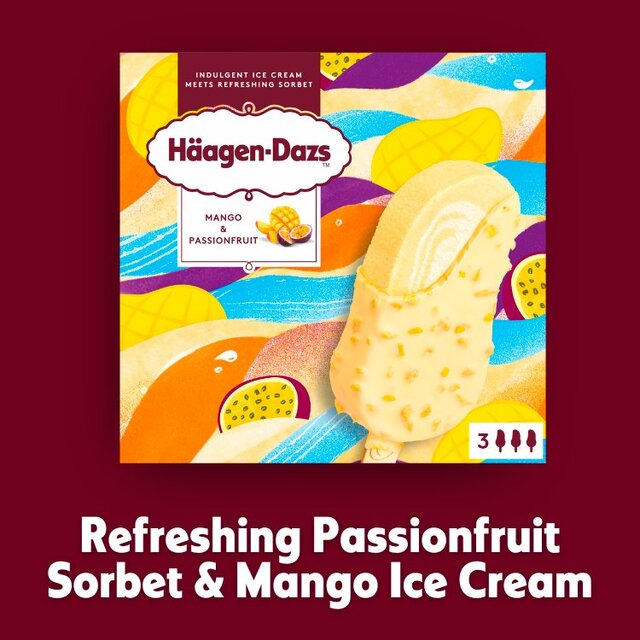 Haagen Dazs Mango and Passion Fruit Stick Bars thumbnail 2