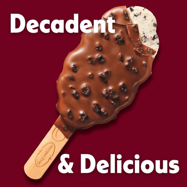 Haagen Dazs Crunchy Cookies & Cream Stick Bars thumbnail 4