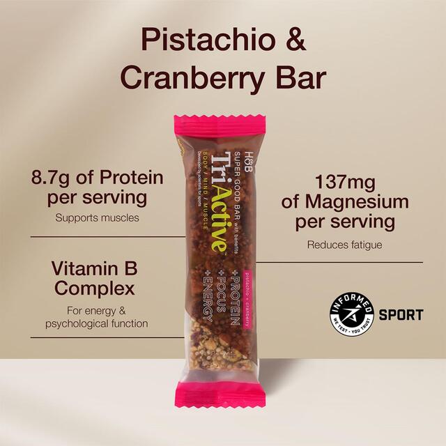 TriActive Super Good Bar Pistachio & Cranberry thumbnail 3