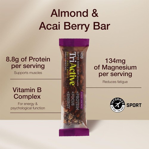 TriActive Super Good Bar "with Benefits" Almond & Acai Berry thumbnail 2
