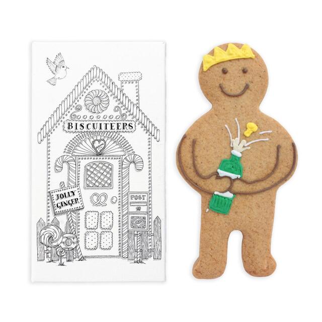 Biscuiteers Hand-iced Champagne Charlie Jolly Ginger Biscuit