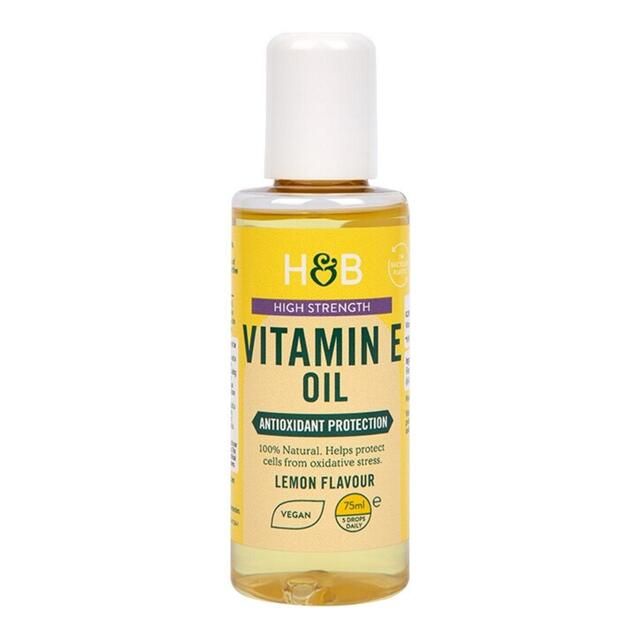 Holland & Barrett High Strength Vitamin E Oil - Lemon Flavour
