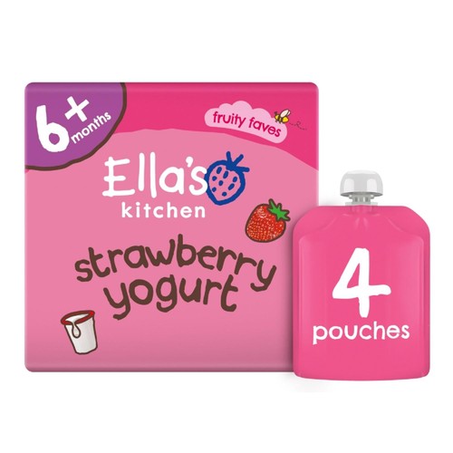 Ella's Kitchen Organic Strawberry Greek Style Yog Food Pouch Multi 6m+ thumbnail 2