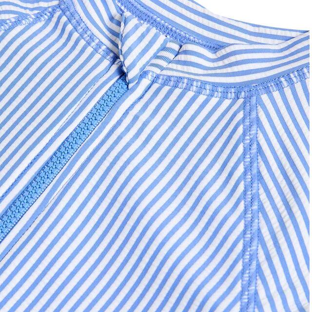 M&S Ticking Stripe All In One, 2-7 Years, Blue thumbnail 3