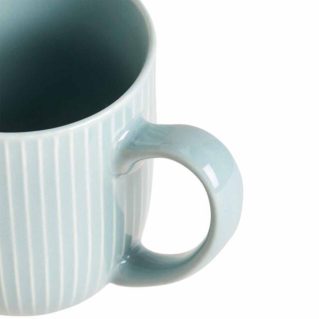 M&S Ribbed Mug, Green thumbnail 2
