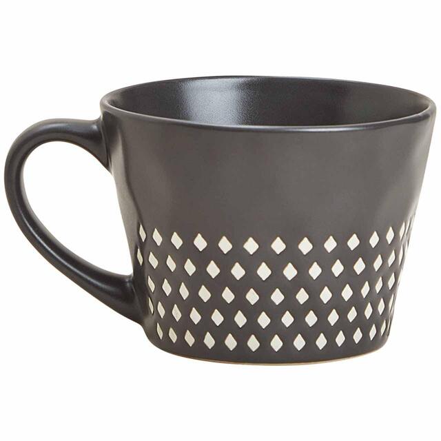 M&S Textured Wax Resist Mug, Grey thumbnail 2