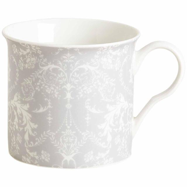 M&S Damask Mug, Grey