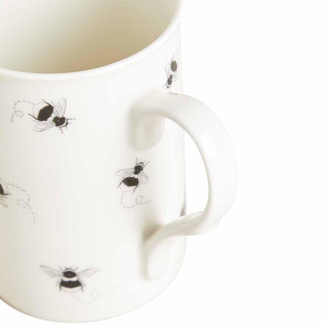 M&S Bee Mug, Black thumbnail 2