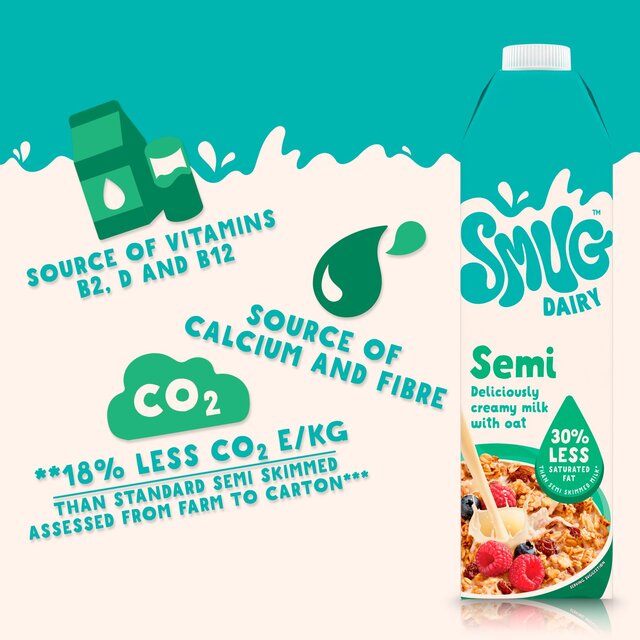 Smug Dairy Blended Oat & Dairy Milk thumbnail 3