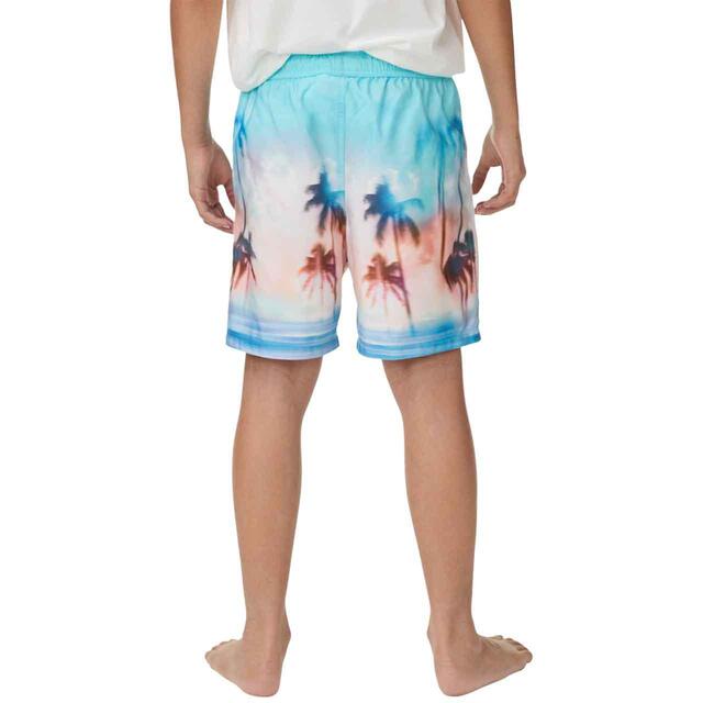 M&S Boys Sunset Palm Print Swim Short, 6-11 Years, Multi thumbnail 3