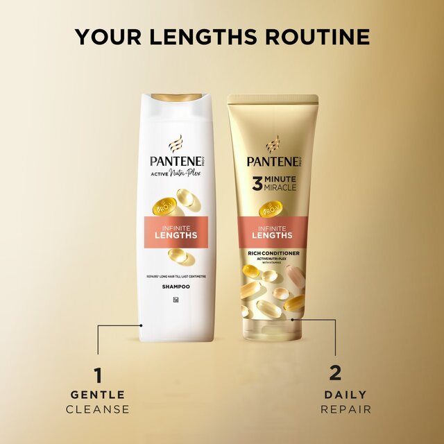 Pantene 3 Minute Miracle Infinite Lengths Deep Conditioner thumbnail 4