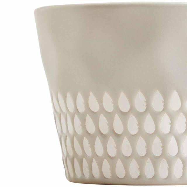 M&S Textured Wax Resist Mug, Light Grey thumbnail 3