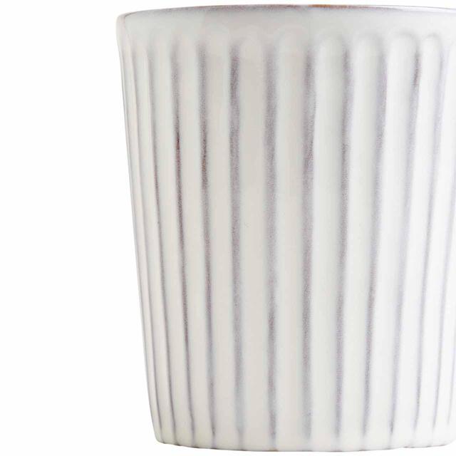 M&S Ribbed Reactive Glaze Mug, Light Grey thumbnail 2
