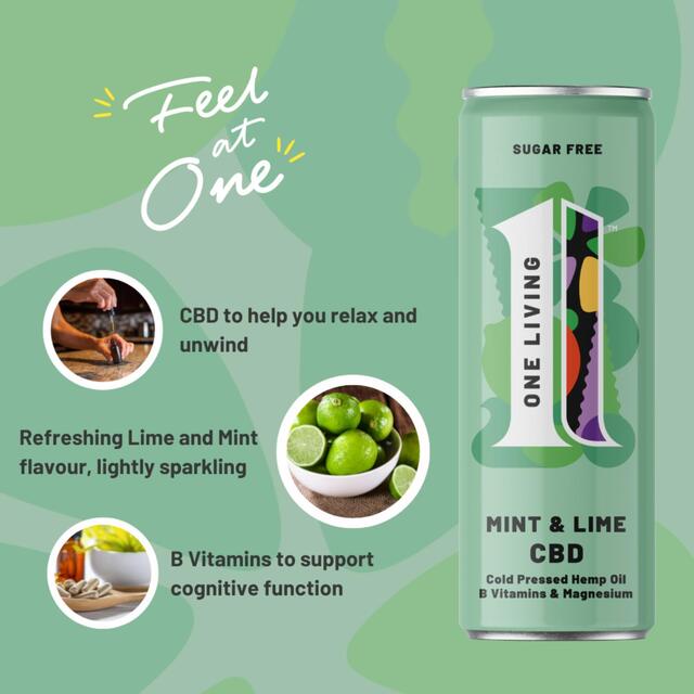 One Living Lime & Mint CBD thumbnail 2